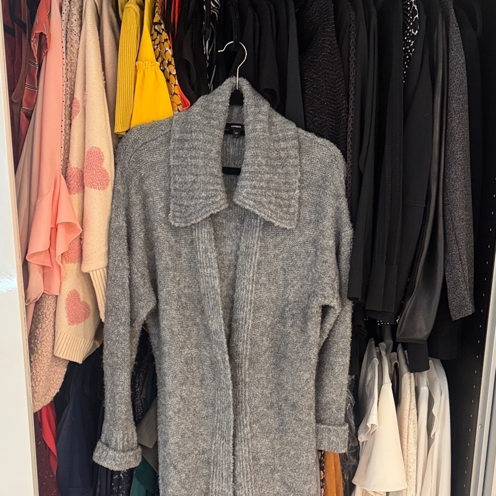 Express Grey long Cardigan - Picture 5 of 10